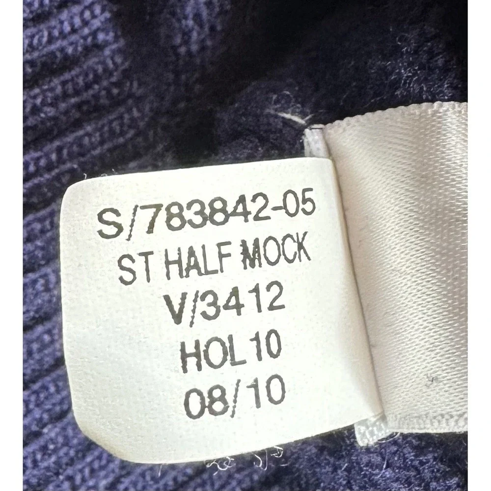 Banana Republic Mens Sweater Mock‎ Neck Button Placket Knit Pullover Casual